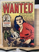 WANTED COMICS #28 *1950* GOLDEN AGE CRIME THRILLER 2.5  GA picture