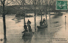 1910 CPA PARIS Floods - 8. Le Quai de Boulogne picture