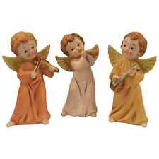 Set of Three HOMCO #5400 Angel Figurines Playing Musical Instruments picture