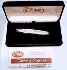 MINT CASE-XX 2003 MOTHER OF PEARL STAINLESS SENATOR PEN KNIFE 8201R-SS picture