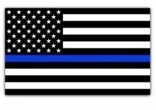 THIN BLUE LINE AMERICAN FLAG MAGNETS 12' x8''  INCH CAR FRIDGE Blue Lifes matter picture