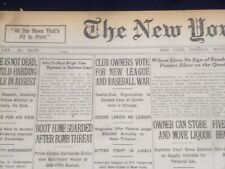 1920 NOVEMBER 9 NEW YORK TIMES - OWNERS FOR NEW LEAGUE AND BASEBALL WAR- NT 8449 picture
