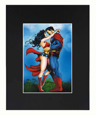 Superman Wonder Woman Marvel Art Print picture Decor Display Photograph Matted picture