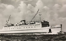 Theodor Heuss German European Cruise Ship Boat Real Photo Postcard RPPC picture