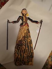 Vintage Indonesian Wayang Golek Wood Stick Rama Puppet 20”Tall Japanese Folk Art picture