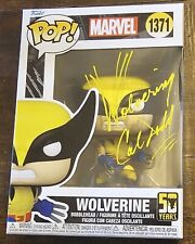 Cal Dodd signed Wolverine Marvel Funko Pop #1371 with Wolverine and I go where I picture
