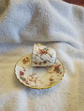 Ancestral Tea Cup and Saucer Mini Floral , Made In England picture