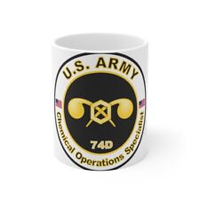 MOS 74D Chemical Operations Specialist (U.S. Army) White Coffee Cup 11oz picture