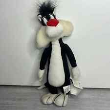 Vintage Warner bros looney tunes black and white Sylvester plush 1997 picture