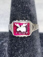 LOOM Loyal Order Of Moose Gold Ring 585 14k 5.32 grams Size 10.5 picture