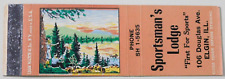 SPORTSMAN'S LODGE MATCHBOOK COVER * ELGIN, ILLINOIS picture