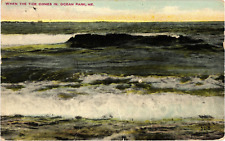 When the Tide Comes in Ocean Park Maine Divided Postcard c1914 picture
