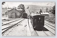 Postcard Railroad Train Delaware Hudson Passenger Waymart PA 1960s Chrome picture
