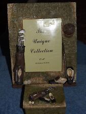 Antique GOLF CLUBS Picture Frame & Trinket Box Small UNIQUE COLLECTION Nos picture