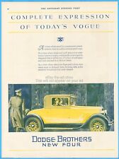 1927 Dodge Brothers Coupe Ad Antique 1920's Automobile Motor Car Today's Vogue picture