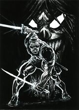 Blade Vampire Hunter Morbius Original Art - 8 x 11