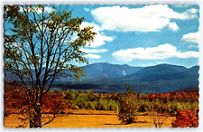 FRANCONIA RANGE IN AUTUMN FROM SUGAR HILL NEW HAMPSHIRE WHITE MOUNTAINS POSTCARD picture