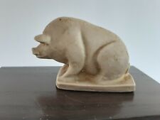 Vintage Creepy Pig Figurine Made In Mexico Solid Resin ?  picture