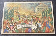 1952 BOWMAN U.S. PRESIDENTS #7 BURNING OF THE WHITE HOUSE EX picture