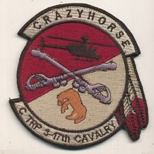 US Army Aviation patch C Troop 3 17th Cavalry Crazy Horse Afghanistan made picture
