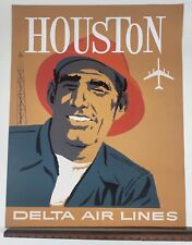 Houston DELTA Destinations ORIGINAL Poster - John Hardy picture