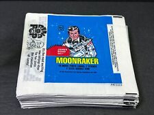 1979 Topps Moonraker James Bond Trading Cards Wax Wrapper Lot Of 219 Roger Moore picture