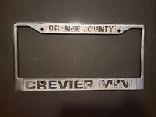 ORANGE COUNTY CREVIER MINI , VINTAGE California Dealer License Plate Frame  picture