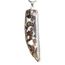 pallasite Meteorite Pendant Olive Meteorite Slice Necklace Jewelry CB177 picture