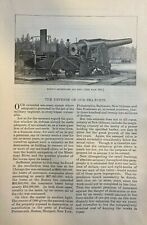 1885 Big Guns Defending American Sea Ports Illustrations picture
