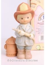 Memories of Yesterday WHEN I GROW UP BE Boy Dressed As Fireman Figurine 103462 picture