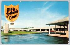 1950's KING ARTHUR'S COURT GREENVILLE TENNESSEE MOTEL HOTEL RESTAURANT POSTCARD picture