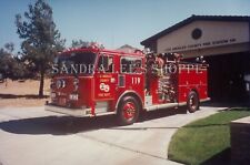 Fire Truck Engine 119 Los Angeles County Fire Dept Walnut CA 4x6 Photo #523 picture