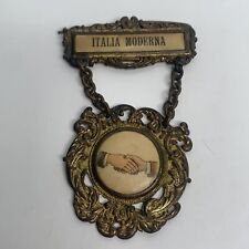 Vintage Italia Moderna club pin Medallion Whitehead Hoag Newark NJ picture