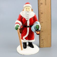 Santa Claus Figurine Dept 56 Walking Stick Lantern Basket of Toys Retired 5 inch picture