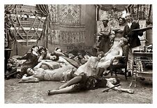 FRENCH OPIUM PARTY 1918 HISTORIC 4X6 PHOTO picture