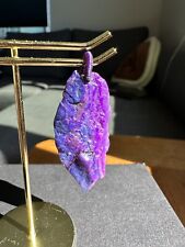 100% Natural Top Quality Purple Sugilite And Blue Rare Richterite Rough Pendant picture