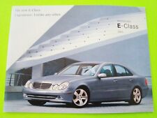 2003 Mercedes Benz E-CLASS 20-pg COLOR CATALOG Brochure E320 / E500 V8 Mint picture