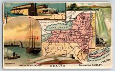 NEW YORK ARBUCKLE COFFEE STATES TERRITORIES C1880'S VICTORIAN TRADE CARD picture
