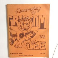1987 Huntsville AL Homecoming Grissom vs Lee Vintage School Football Program picture