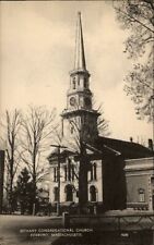 Bethany Congregational Church ~ Foxboro Massachusetts ~ 1930s Photolux postcard picture