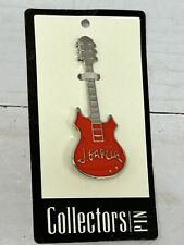 J Jerry Garcia Collectors Pin Tie Tack Red Guitar Grateful Dead picture