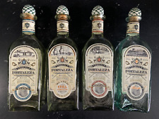 Set of 4 Empty Fortaleza Bottles - Blanco, Still Strength, Reposado & Anejo picture