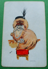 1 Vintage Single Swap Playing Card/blank bk High Class Dog Jewelry Art By CONNIE picture