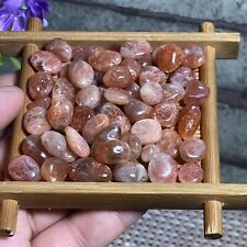 TOP MOST ULTRA RARE NATURAL GOLDEN SUN STONE QUARTZ CRYSTAL TUMBLED 43g A21 picture