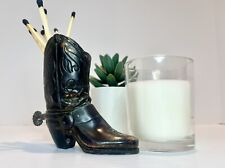 Art Deco Ray Dodge Inc Bronze Copper Cowboy Boot Figurine - Paperweight - Statue picture