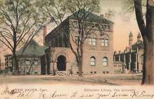 Vintage 1907 Postcard New Haven Connecticut Chittendon Library Yale photo color picture