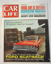 1963 June  Car Life Magazine Ford Galaxie 500/XL Studebaker Vintage Mercury picture