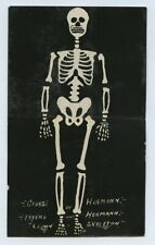 George Hermann Calling Card - Clown & Skeleton - Beyers & Hermann c1930s Photo picture