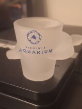 VIRGINIA AQUARIUM Frosted Turtle Shaped Shot Glass  approx 2.5