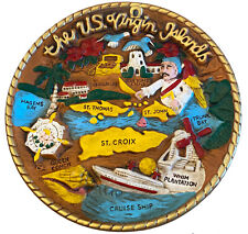 Vintage Rare U.S. Virgin Islands Ceramic Sassy 1993 Decorative Souvenir Plate 8” picture